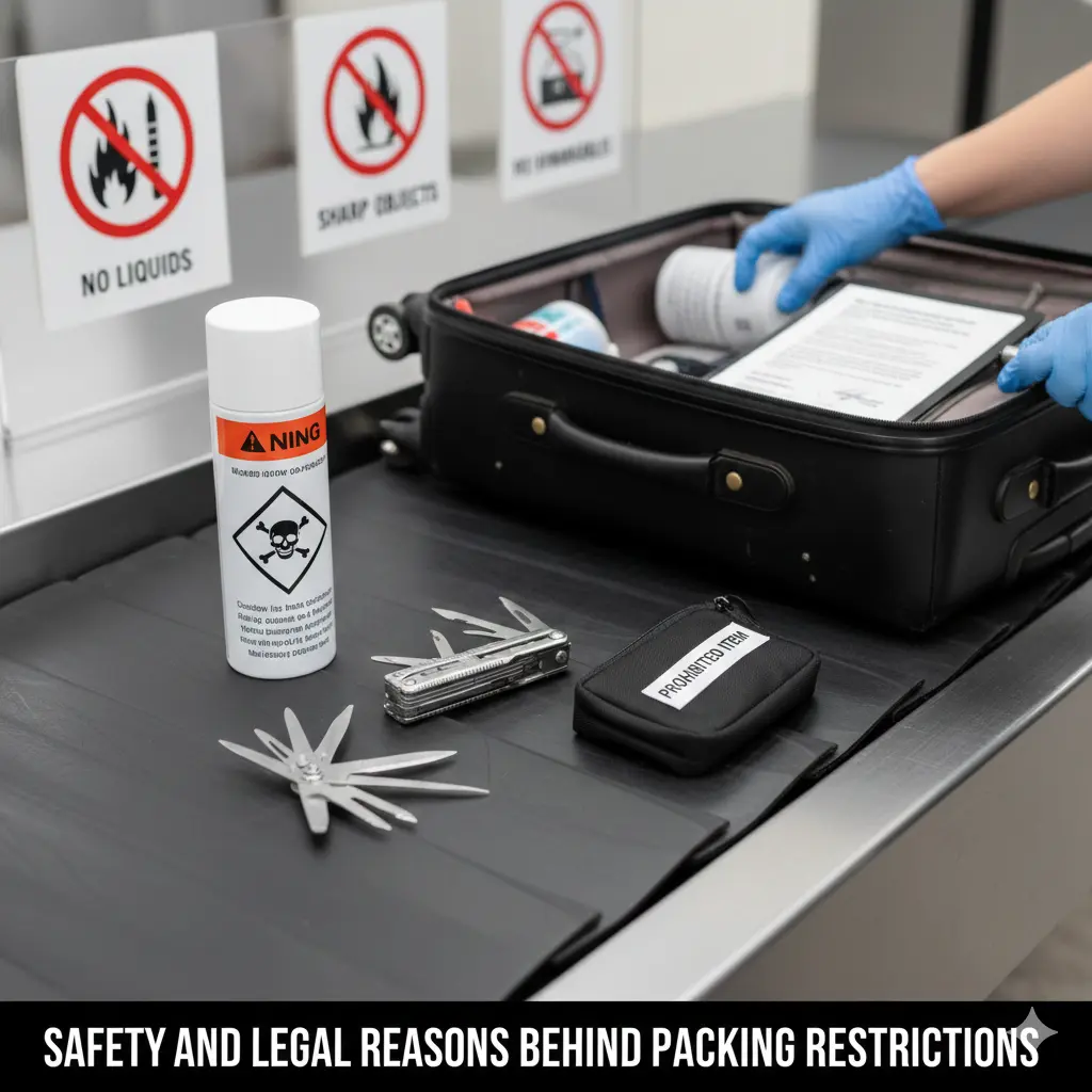Safety and Legal Reasons Behind Packing Restrictions