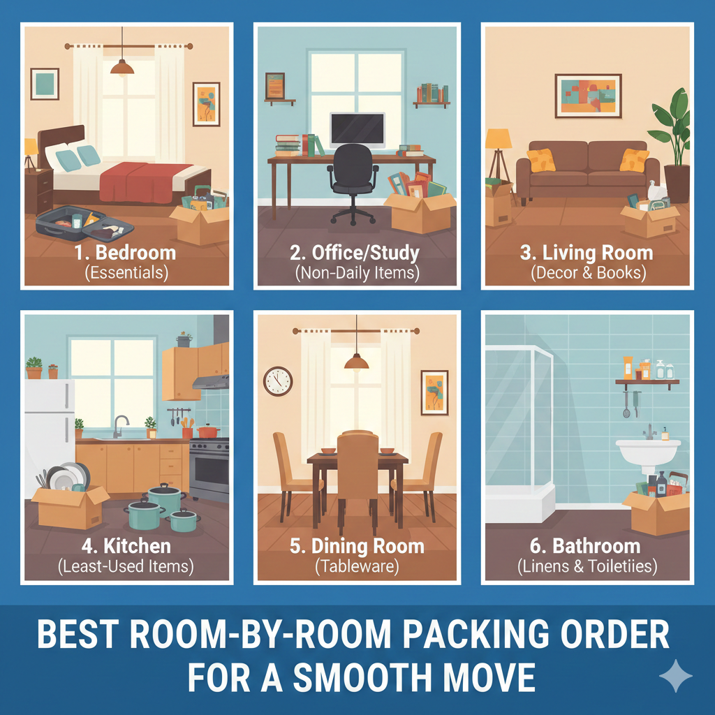 Best Room-by-Room Packing Order for a Smooth Move